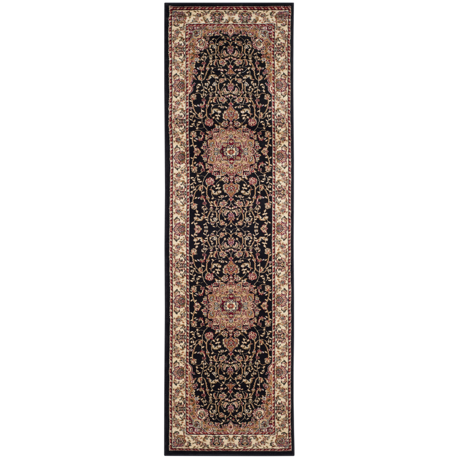 Safavieh Lyndhurst 2 ft 3 in W x 8 ft L Black Runner