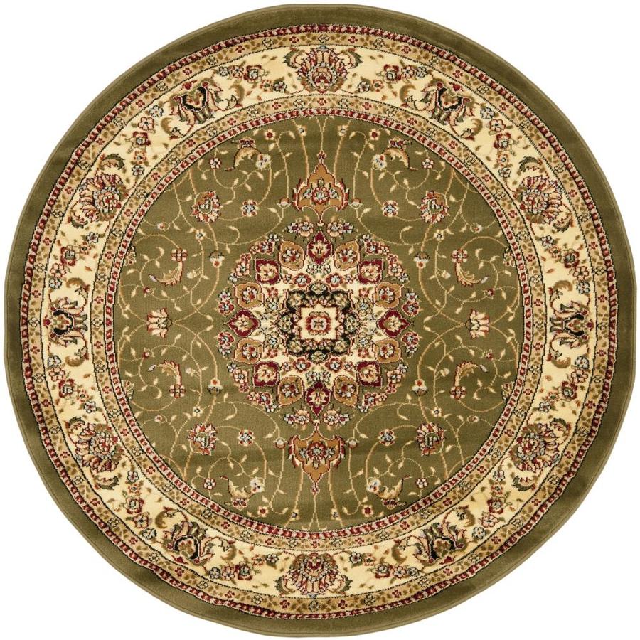 Safavieh Lyndhurst 5 ft x 5 ft Round Green Transitional Area Rug