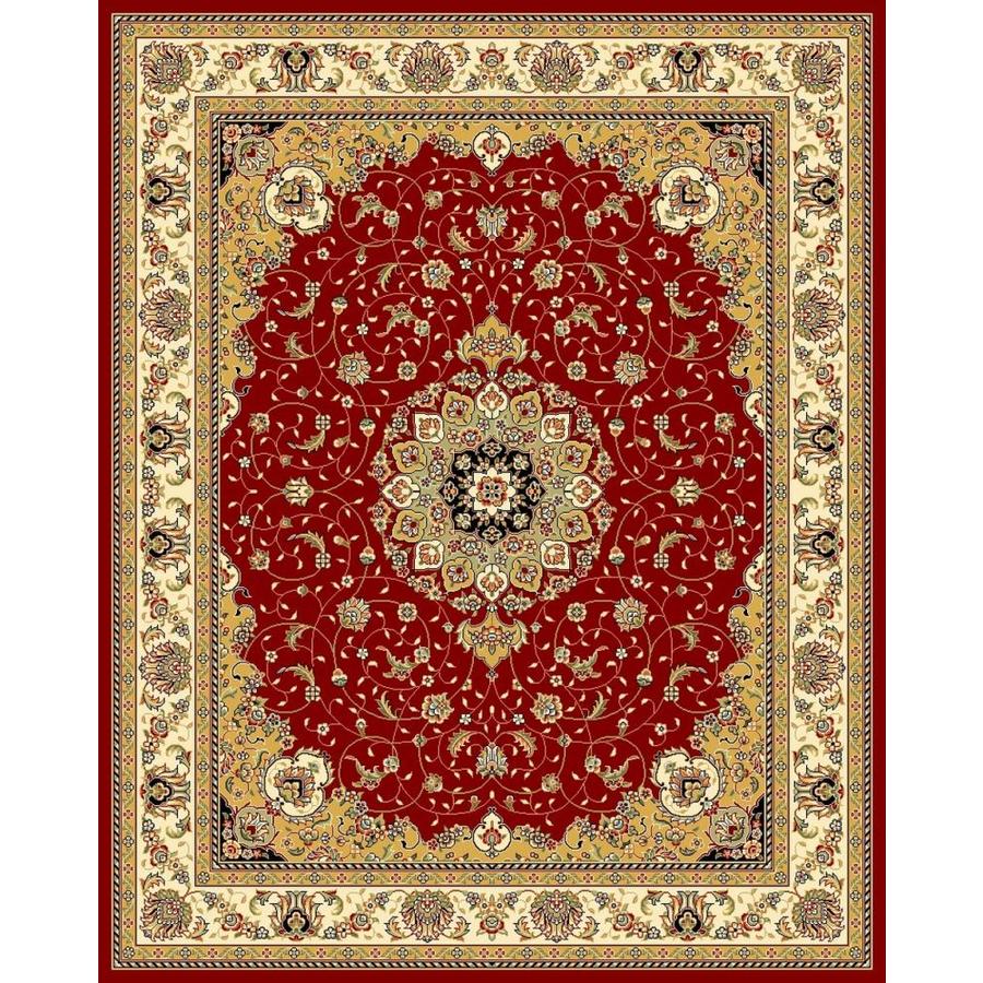 Safavieh Lyndhurst Red and Ivory Rectangular Indoor Machine Made Area Rug (Common 8 x 10; Actual 96 in W x 132 in L x 0.58 ft Dia)