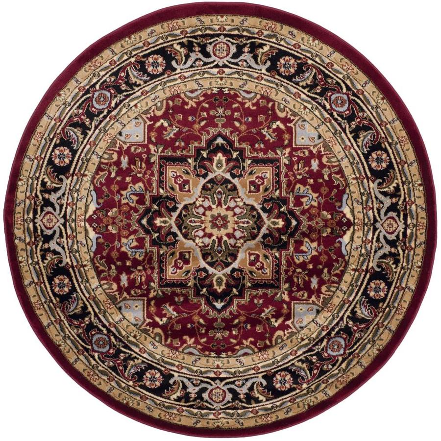 Safavieh Lyndhurst 5 ft 3 in x 5 ft 3 in Round Red Transitional Area Rug