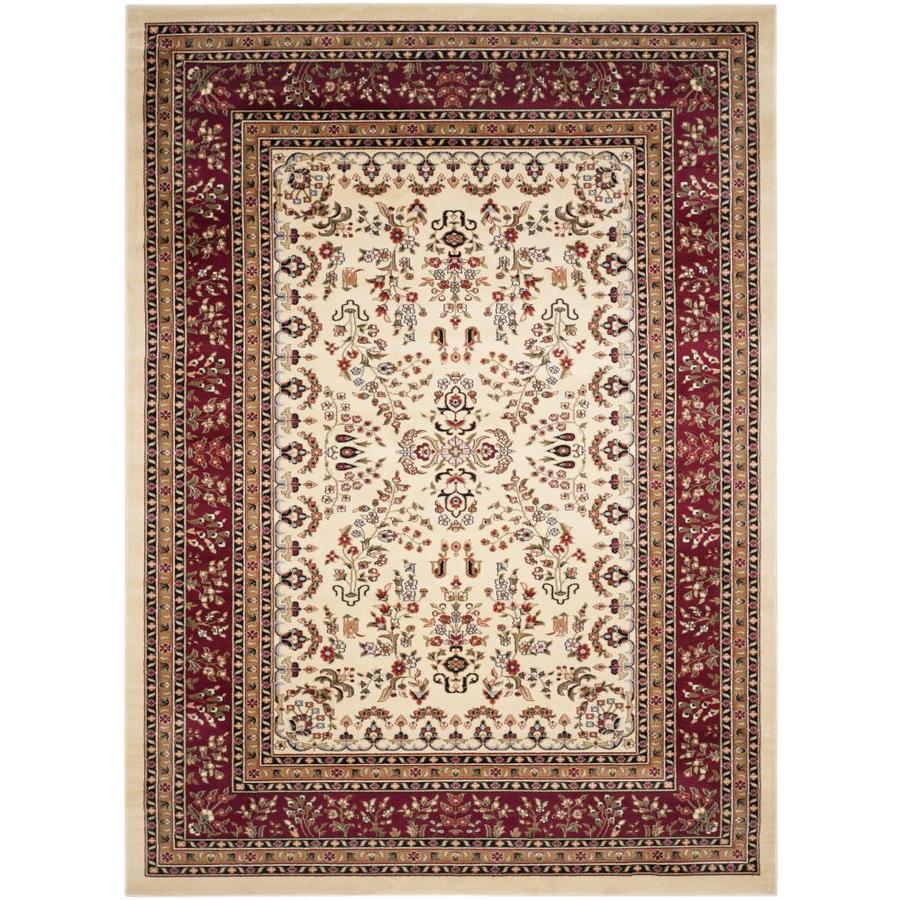 Safavieh Lyndhurst Ivory and Red Rectangular Indoor Machine Made Area Rug (Common 8 x 10; Actual 96 in W x 132 in L x 0.58 ft Dia)