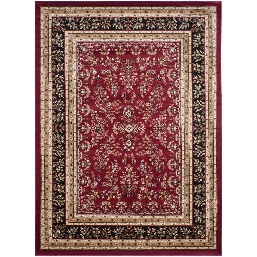 Safavieh Lyndhurst Red and Black Rectangular Indoor Machine Made Area Rug (Common 8 x 10; Actual 96 in W x 132 in L x 0.58 ft Dia)