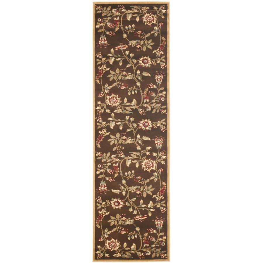 Safavieh Lyndhurst 2 ft 3 in W x 12 ft L Brown Runner