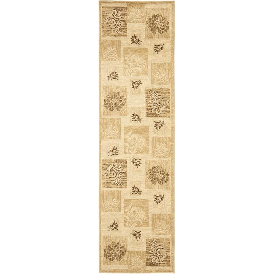 Safavieh Lyndhurst Ivory and Multicolor Rectangular Indoor Machine Made Runner (Common 2 x 16; Actual 27 in W x 192 in L x 0.5 ft Dia)