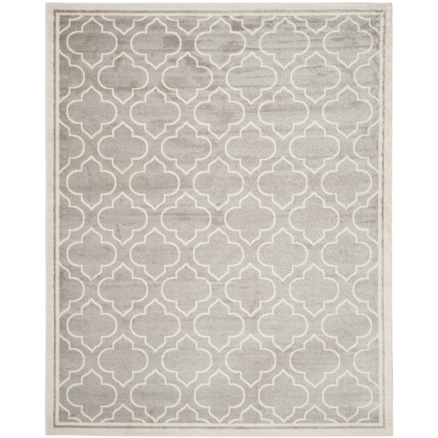 Safavieh Amherst Light Grey Rectangular Indoor and Outdoor Machine Made Area Rug (Common 8 x 10; Actual 96 in W x 120 in L x 0.67 ft Dia)