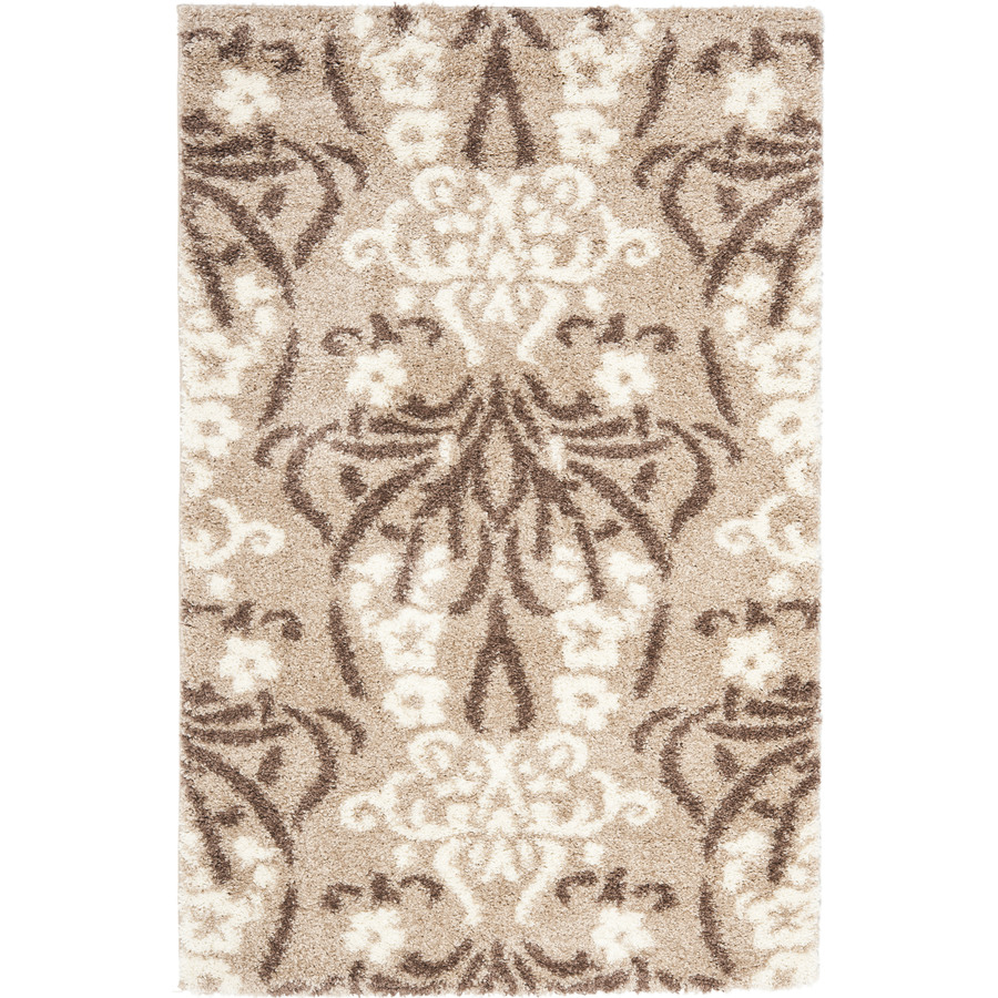 Safavieh Florida Shag 8 ft x 10 ft Rectangular Beige Transitional Area Rug