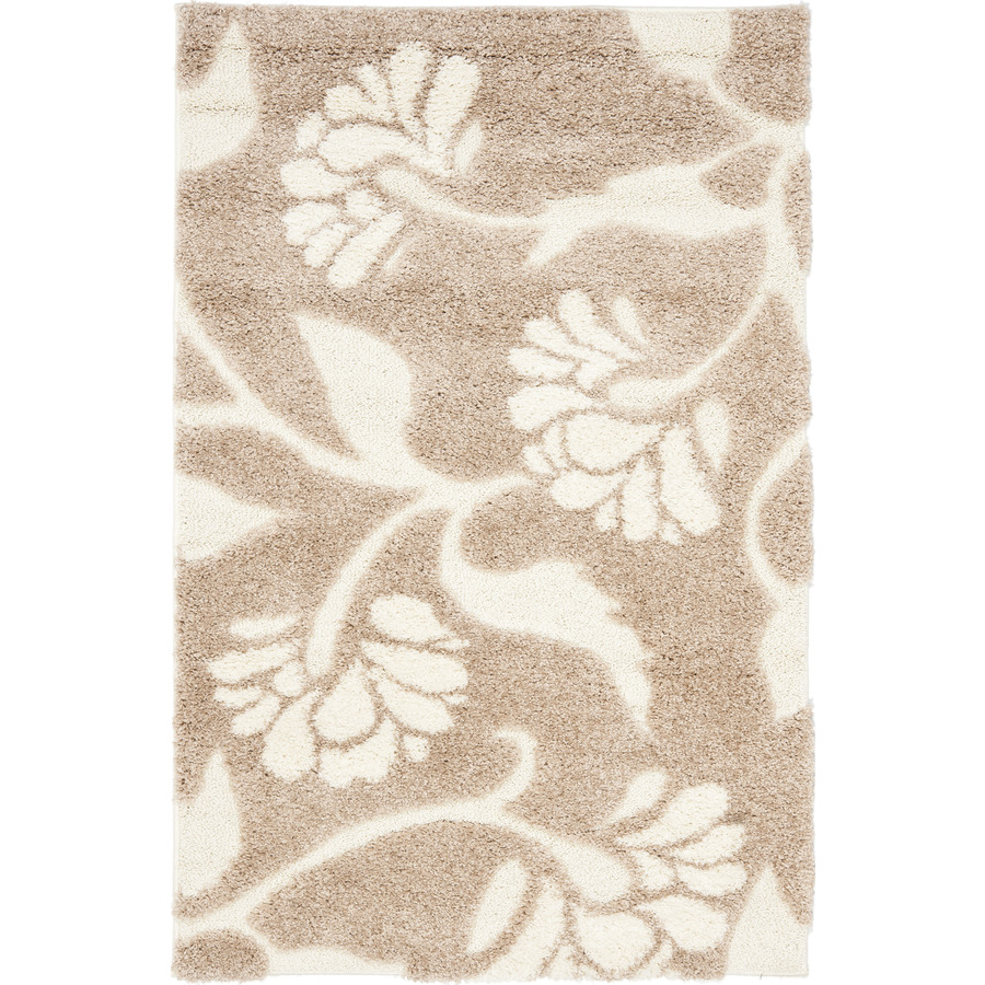 Safavieh Florida Shag 8 ft x 10 ft Rectangular Beige Transitional Area Rug