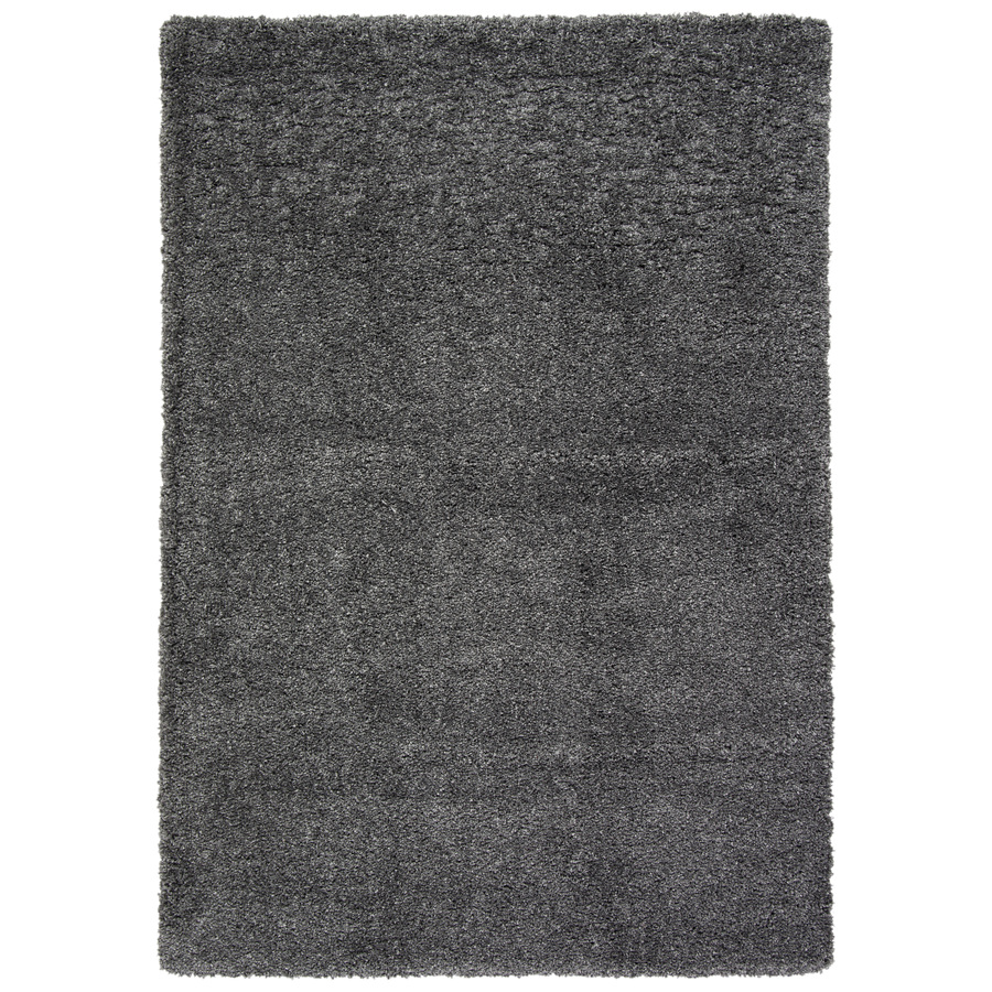 Safavieh California Shag Dark Grey Rectangular Indoor Machine Made Area Rug (Common 4 x 6; Actual 48 in W x 72 in L x 0.58 ft Dia)