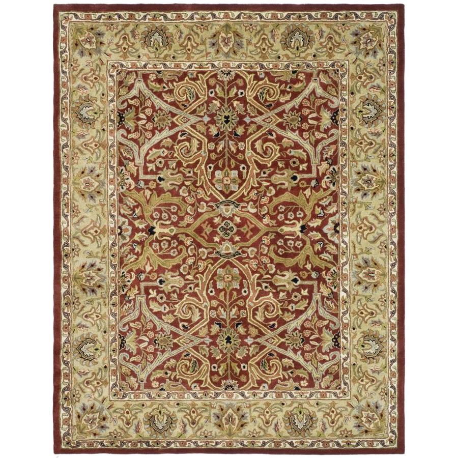 Safavieh Heritage Red and Gold Rectangular Indoor Tufted Area Rug (Common 10 x 14; Actual 114 in W x 162 in L x 1.17 ft Dia)