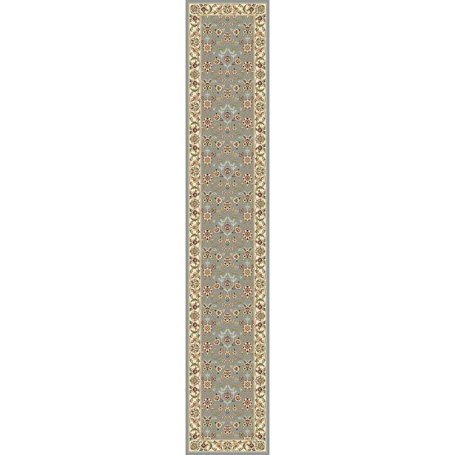 Safavieh Lyndhurst Light Blue and Ivory Rectangular Indoor Machine Made Runner (Common 2 x 16; Actual 27 in W x 192 in L x 0.5 ft Dia)