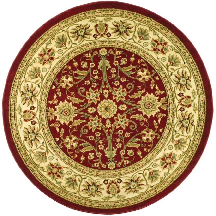 Safavieh Lyndhurst 5 ft 3 in x 5 ft 3 in Round Red Transitional Area Rug