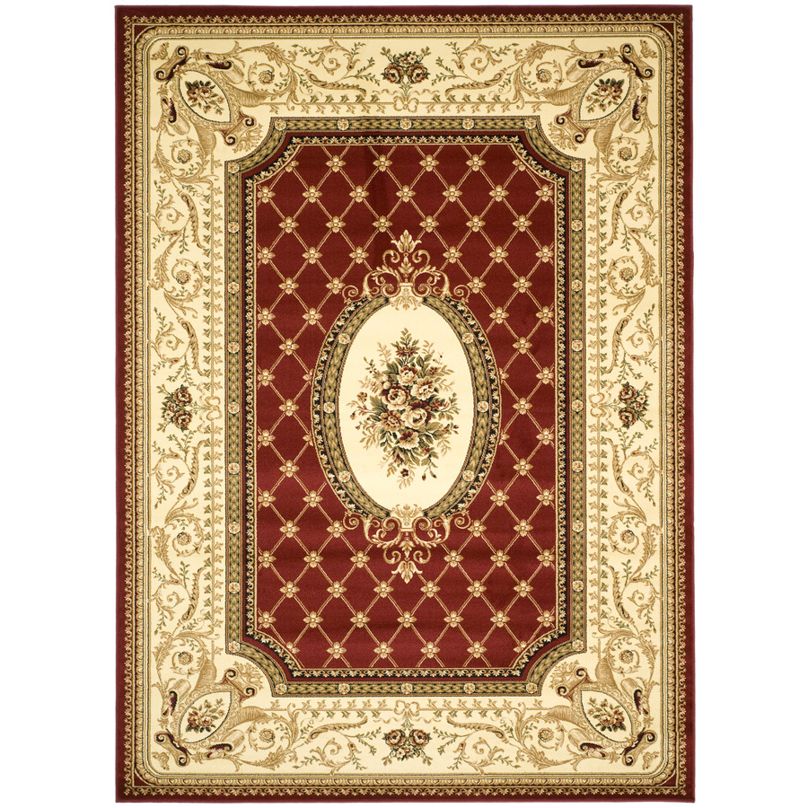 Safavieh Lyndhurst 8 ft x 11 ft Rectangular Red Floral Area Rug