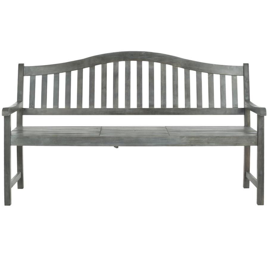 Safavieh 37.4 in L Painted Wood Patio Bench