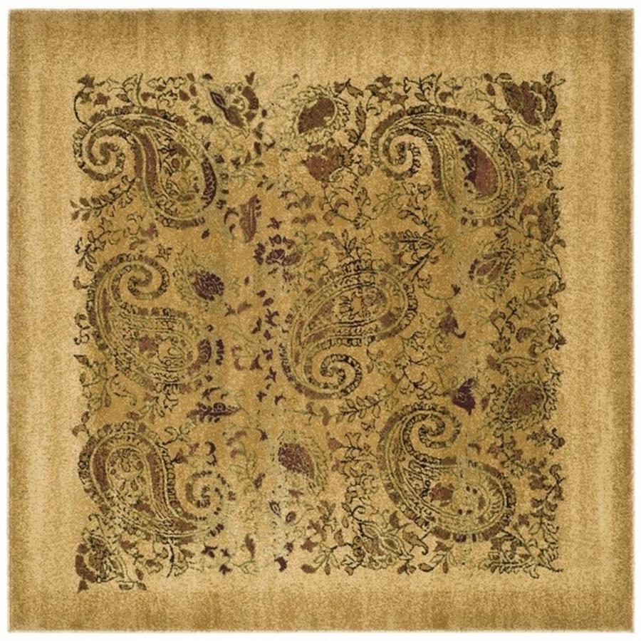 Safavieh Lyndhurst 7 ft x 7 ft Square Beige Floral Area Rug