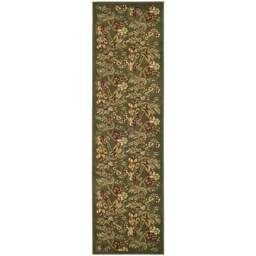 Safavieh Lyndhurst Green Woven Runner (Common 2 ft x 16 ft; Actual 2.25 ft x 16 ft)