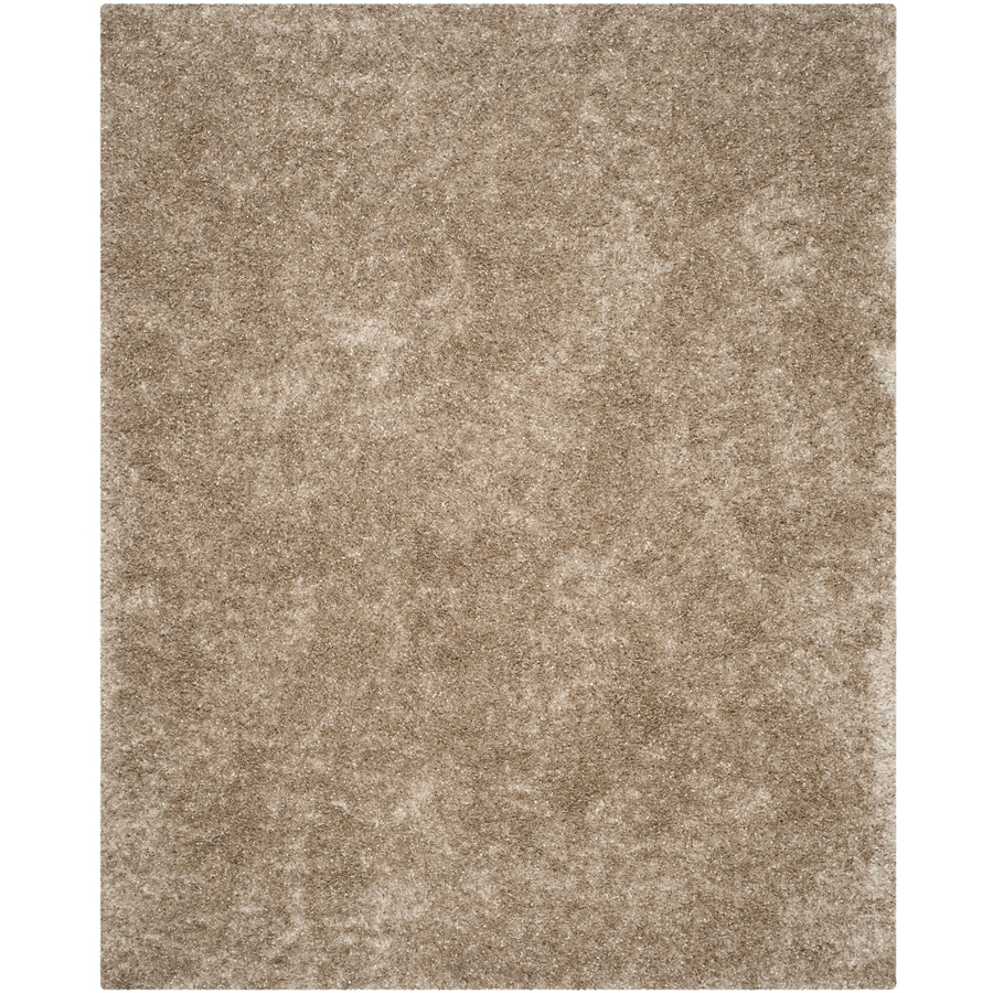 Safavieh Malibu Shag 6 ft x 9 ft Rectangular Beige Solid Area Rug