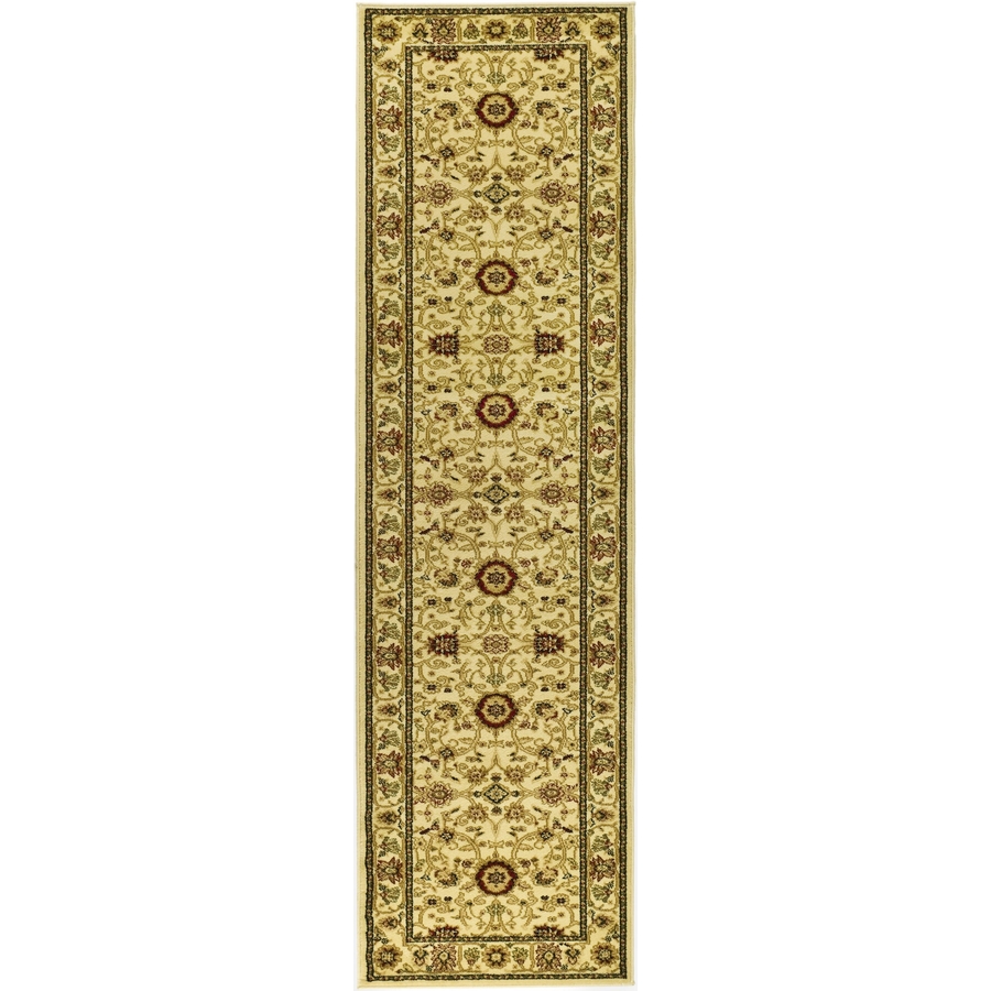 Safavieh Lyndhurst Ivory and Ivory Rectangular Indoor Machine Made Runner (Common 2 x 20; Actual 27 in W x 240 in L x 0.67 ft Dia)