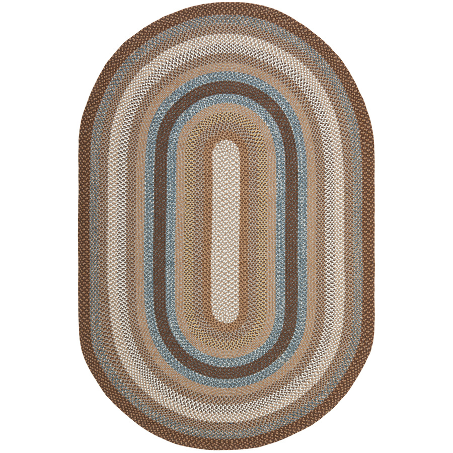 Safavieh Cottage 8 ft x 10 ft Oval Brown Transitional Indoor/Outdoor Area Rug