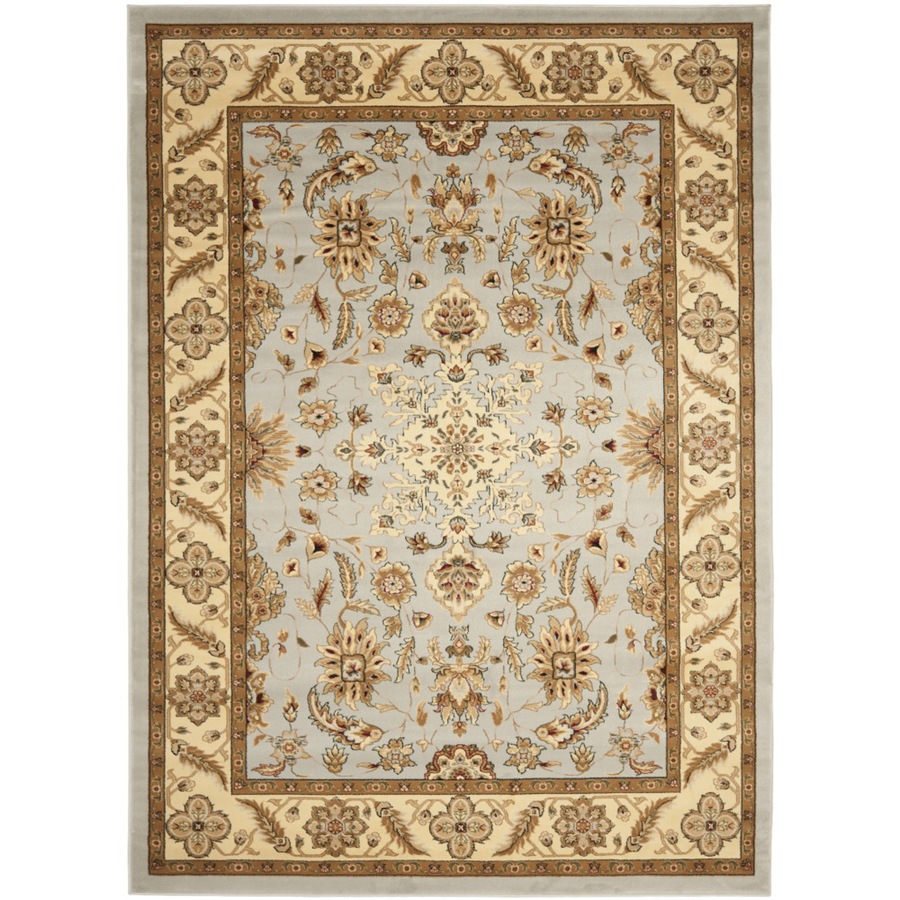 Safavieh Lyndhurst Rectangular Gray Floral Woven Area Rug (Common 9 ft x 12 ft; Actual 8.91 ft x 12 ft)