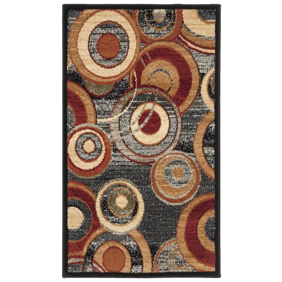 Safavieh Lyndhurst Rectangular Gray Geometric Woven Accent Rug (Common 2 ft x 4 ft; Actual 27 in x 48 in)