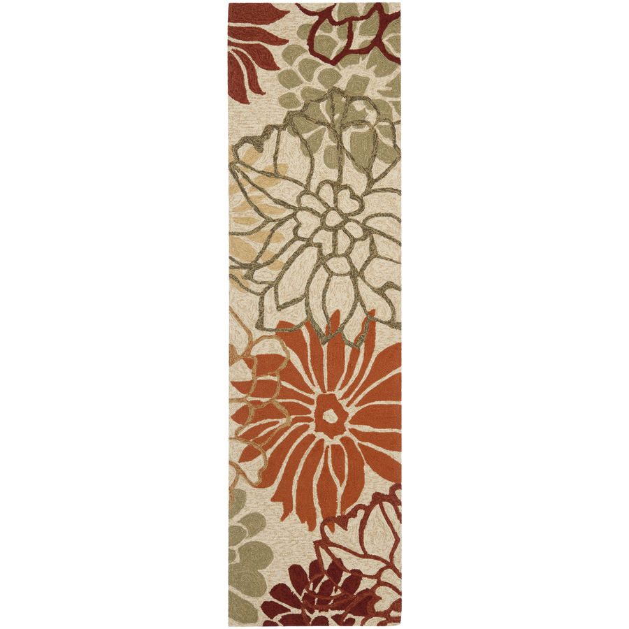 Safavieh Four Seasons 2 ft 3 in W x 8 ft L Cream Indoor/Outdoor Runner