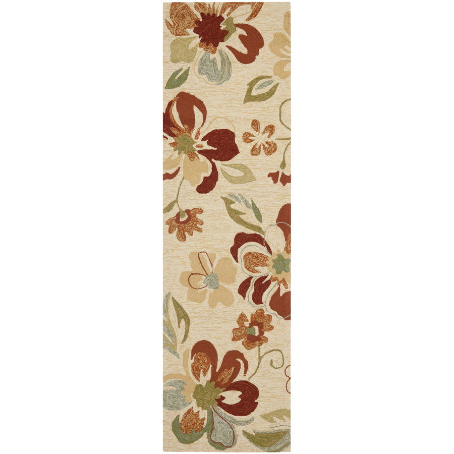 Safavieh Four Seasons 2 ft 3 in W x 8 ft L Cream Indoor/Outdoor Runner