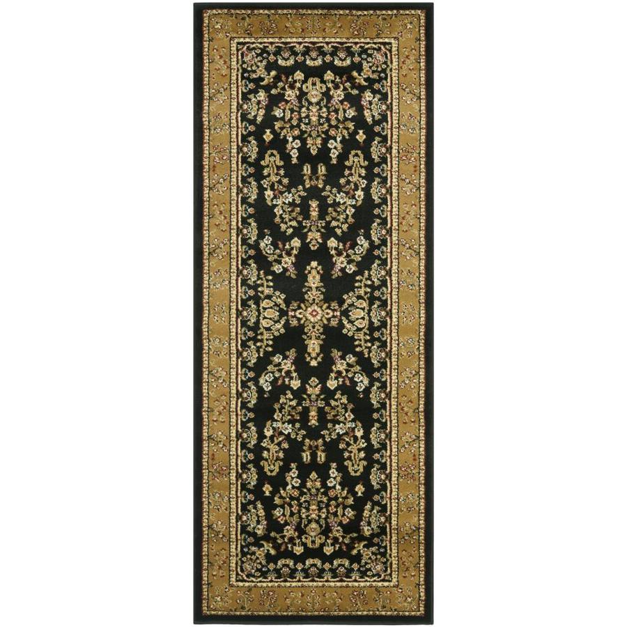 Safavieh Lyndhurst 2 ft 3 in W x 6 ft L Black Runner