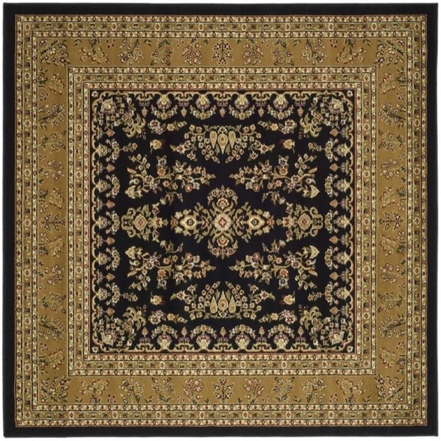 Safavieh Lyndhurst 6 ft x 6 ft Square Black Transitional Area Rug