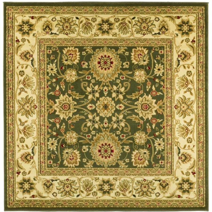 Safavieh 8 ft x 8 ft Green Kashan Area Rug