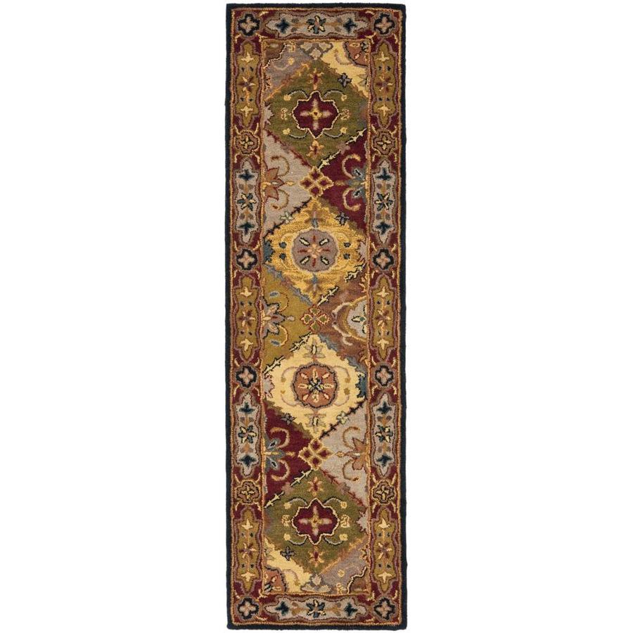 Safavieh Heritage 2 ft 1 in W x 10 ft Multicolor Wool Runner