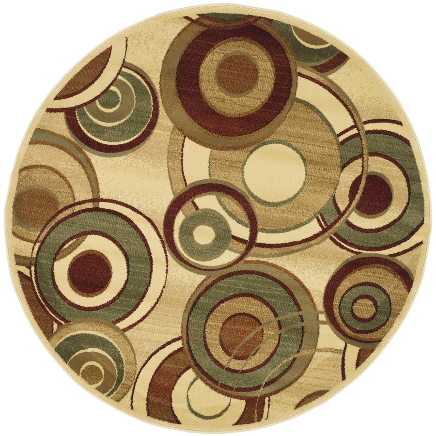 Safavieh Lyndhurst 5 ft 3 in x 5 ft 3 in Round Beige Transitional Area Rug