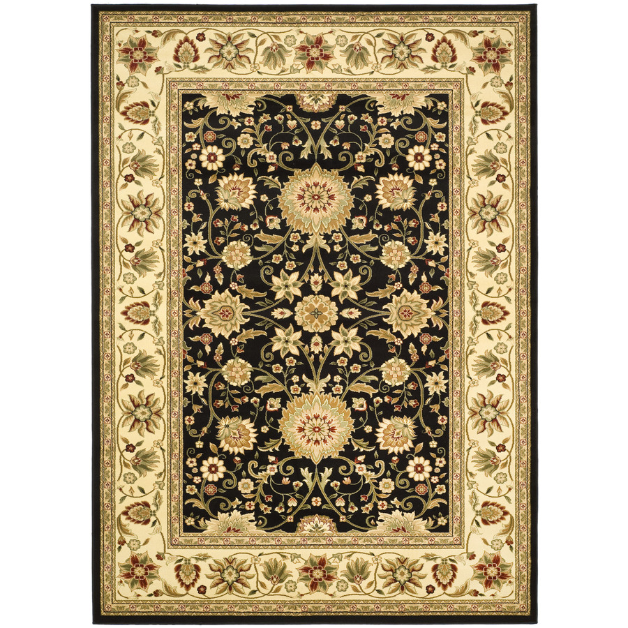 Safavieh 9 ft x 12 ft Black Kashan Area Rug