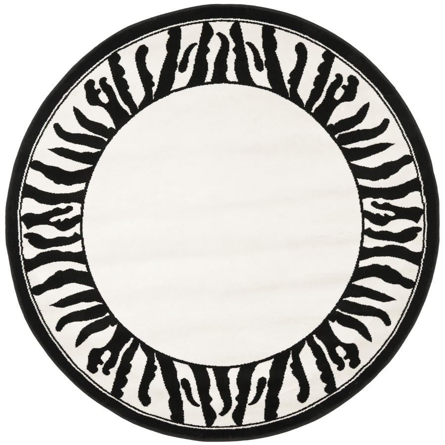 Safavieh Lyndhurst 5 ft 3 in x 5 ft 3 in Round White Transitional Area Rug