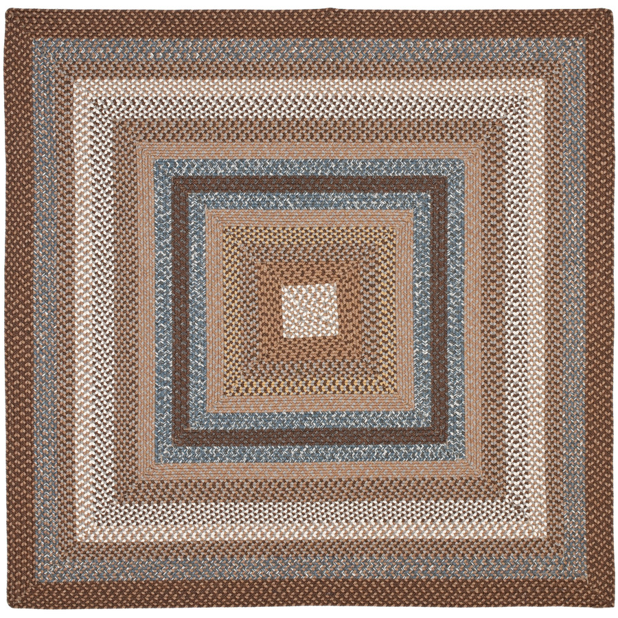 Safavieh Cottage 6 ft x 6 ft Square Tan Transitional Indoor/Outdoor Area Rug