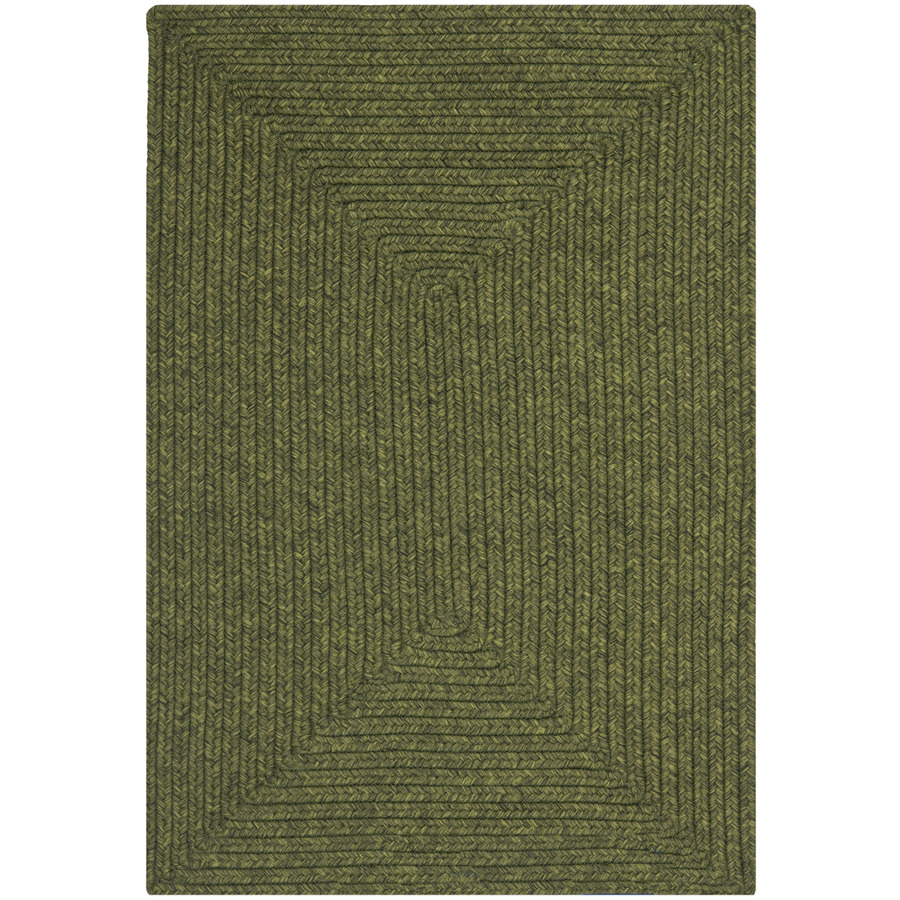 Safavieh Braid 30 in x 48 in Rectangular Green Transitional Accent Rug