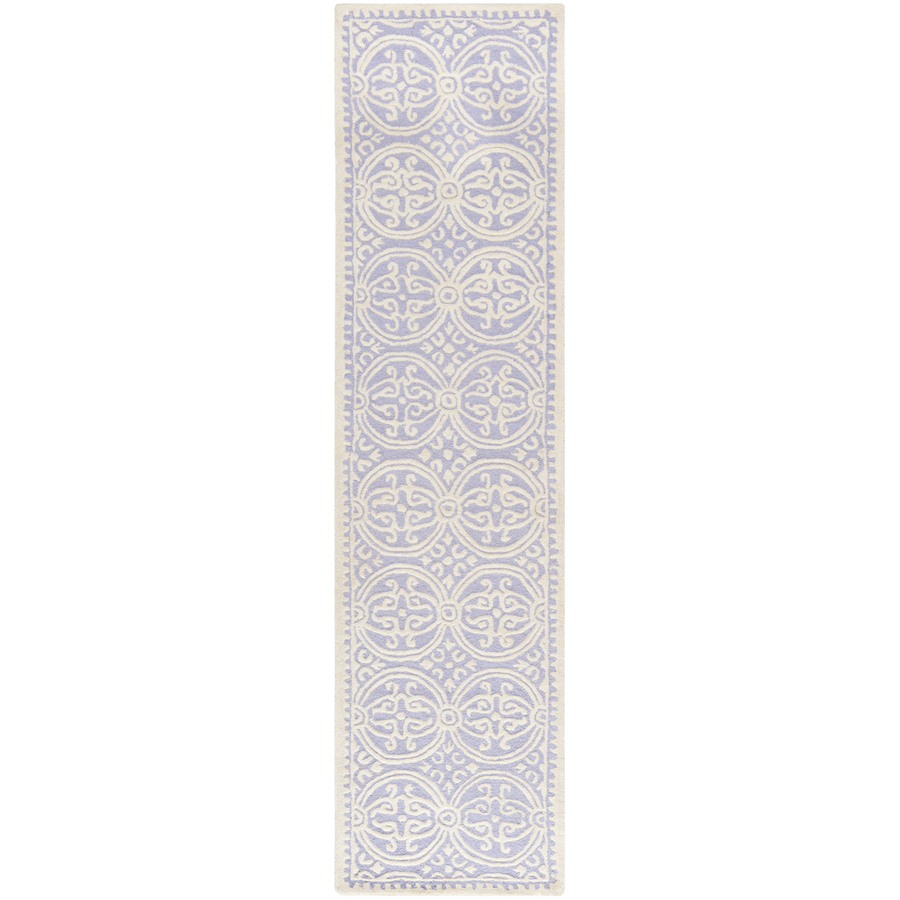 Safavieh Cambridge Purple Tufted Wool Runner (Common 2 ft x 12 ft; Actual 2.5 ft x 12 ft)