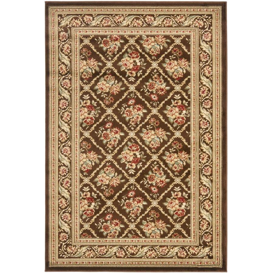 Safavieh Lyndhurst Brown and Brown Rectangular Indoor Machine Made Throw Rug (Common 3 x 5; Actual 39 in W x 63 in L x 0.42 ft Dia)