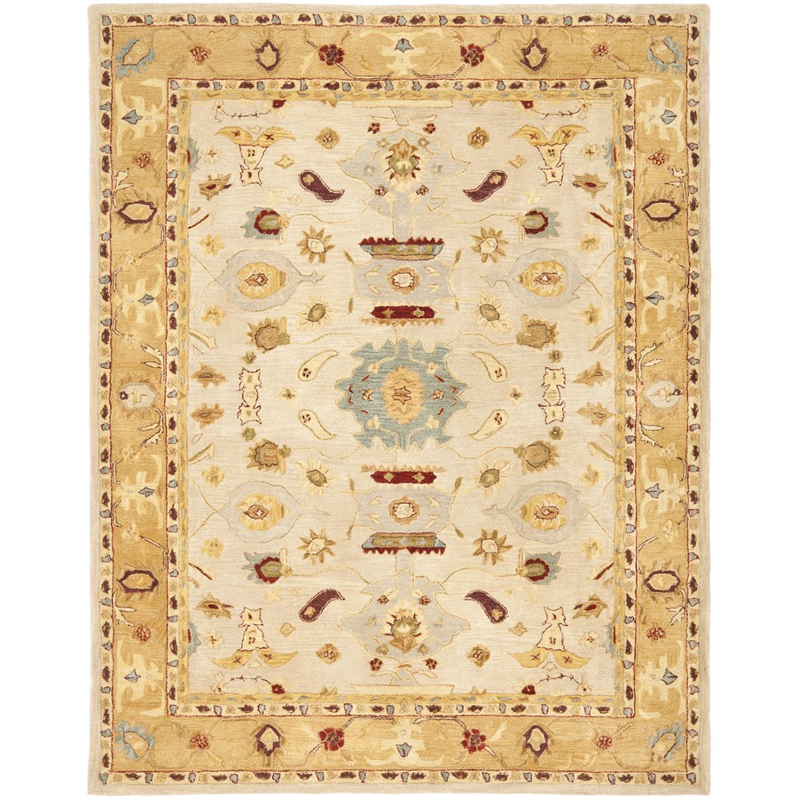 Safavieh Anatolia Beige Rectangular Indoor Tufted Area Rug (Common 8 x 10; Actual 96 in W x 120 in L x 0.67 ft Dia)