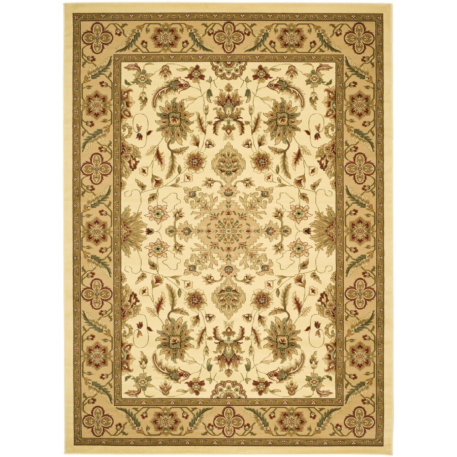 Safavieh Lyndhurst Ivory and Tan Rectangular Indoor Machine Made Throw Rug (Common 3 x 5; Actual 39 in W x 63 in L x 0.42 ft Dia)