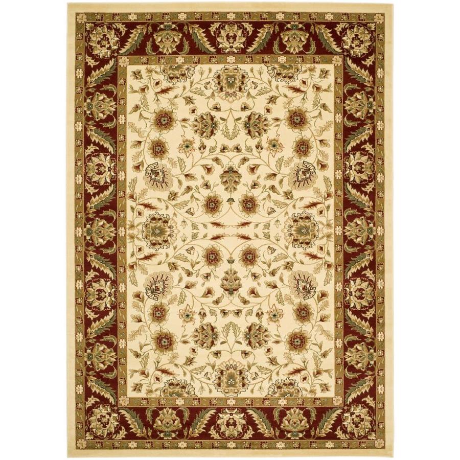 Safavieh 8 ft x 11 ft Ivory/Red Persian Floral Area Rugs