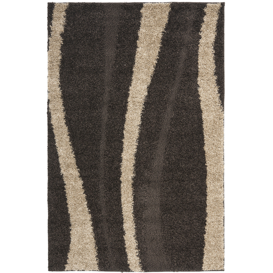 Safavieh Florida Shag 4 ft x 6 ft Rectangular Tan Transitional Area Rug