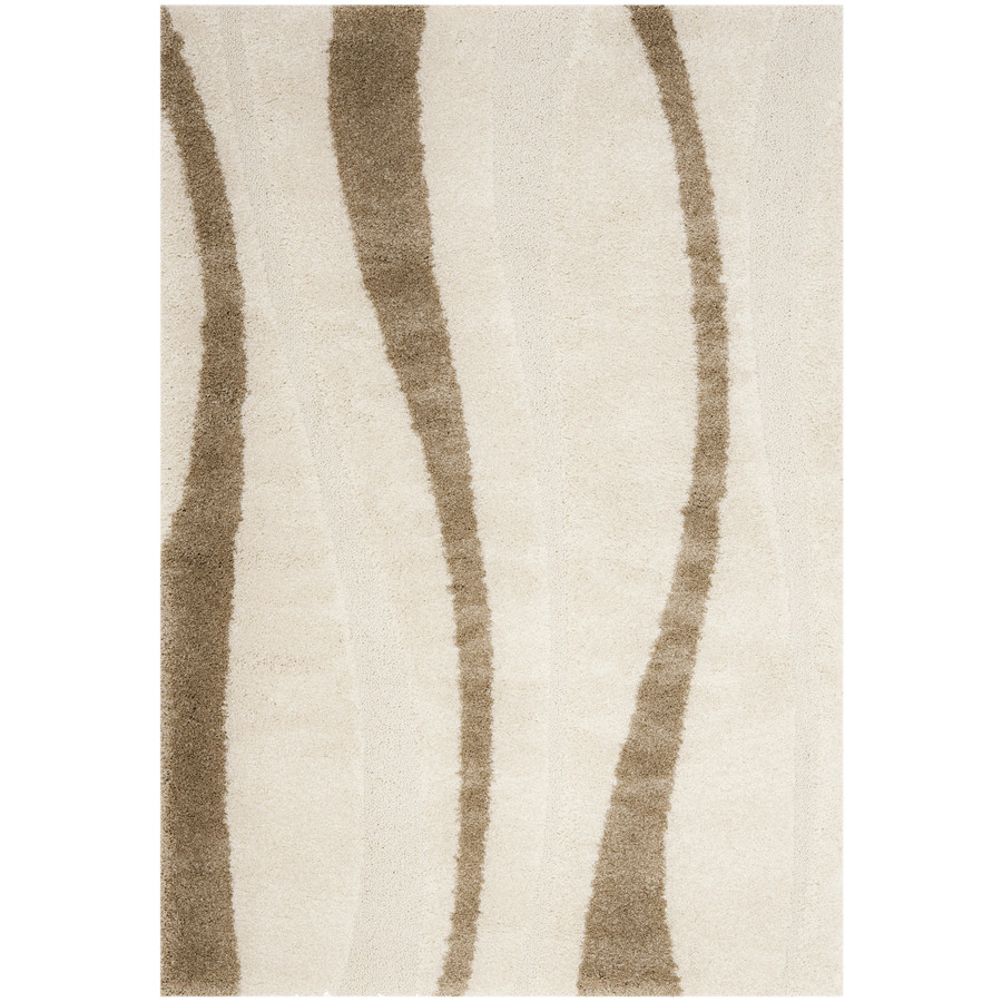 Safavieh Florida Shag 4 ft x 6 ft Rectangular Beige Transitional Area Rug