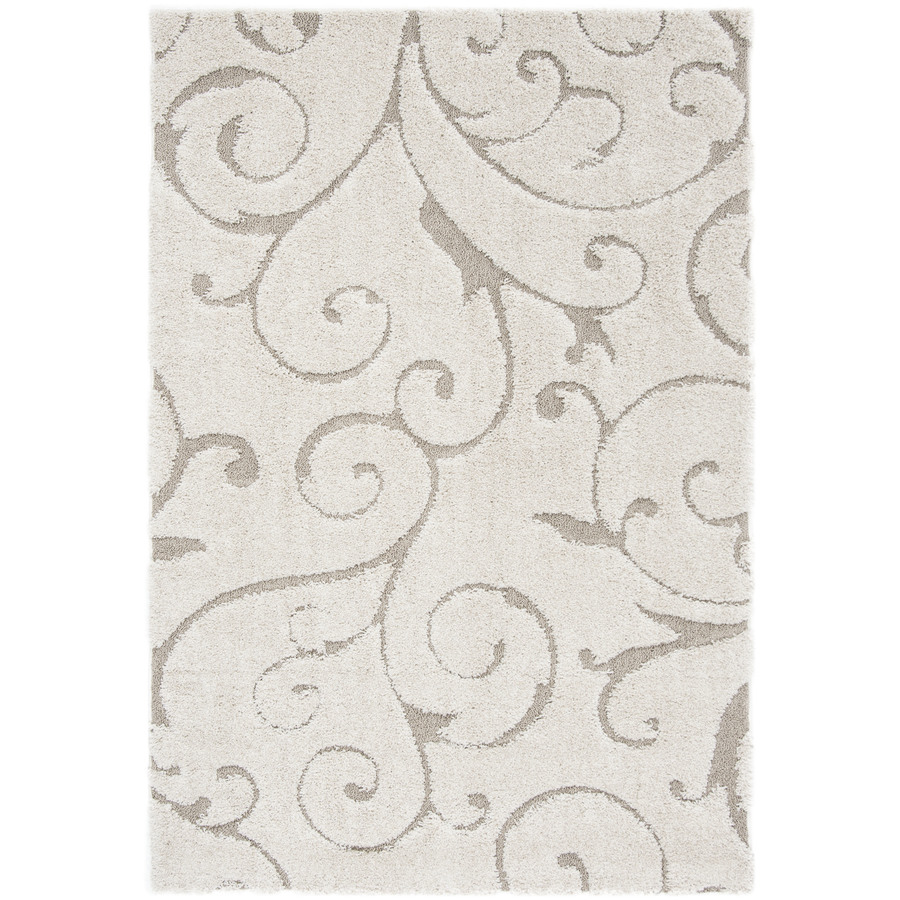 Safavieh Florida Shag 4 ft x 6 ft Rectangular Beige Transitional Area Rug