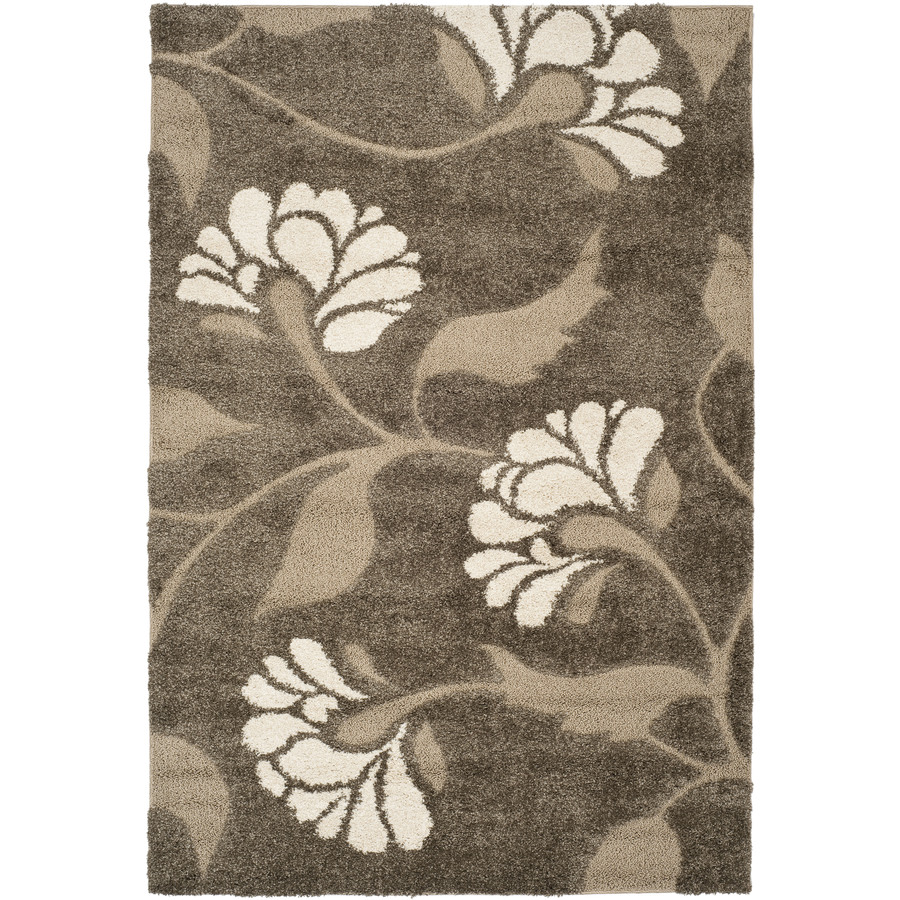 Safavieh Florida Shag 8 ft x 10 ft Rectangular Gray Transitional Area Rug