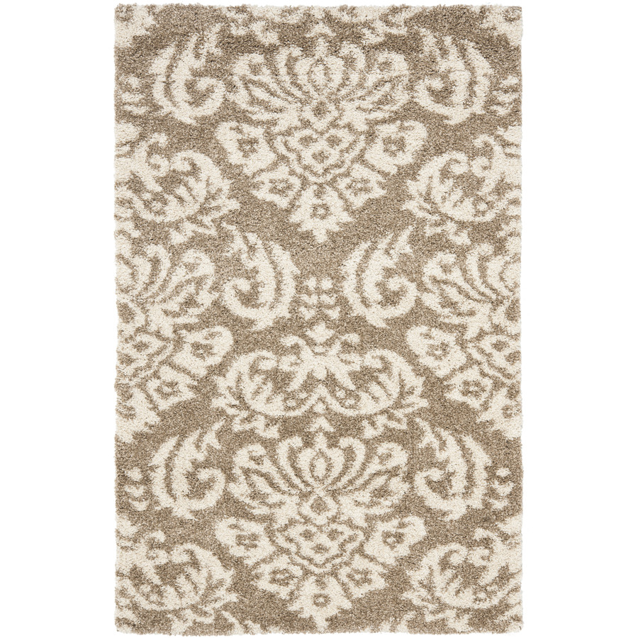 Safavieh Florida Shag 8 ft x 10 ft Rectangular Beige Transitional Area Rug