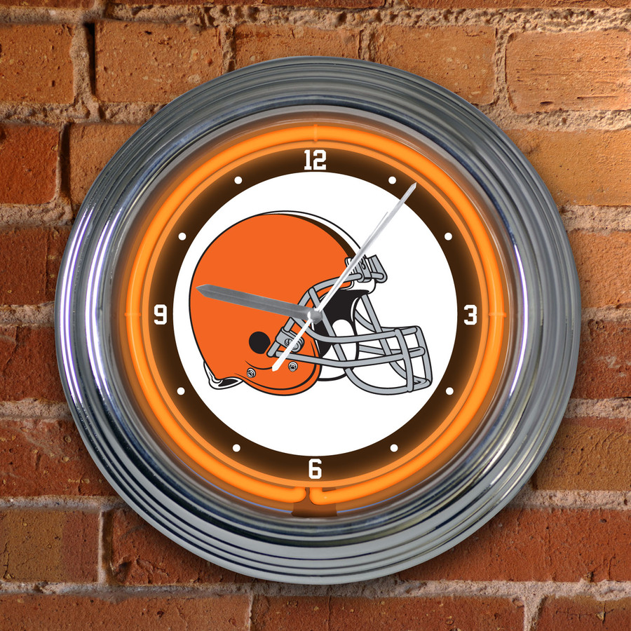 The Memory Company 15 in Neon Browns Multicolor Clock