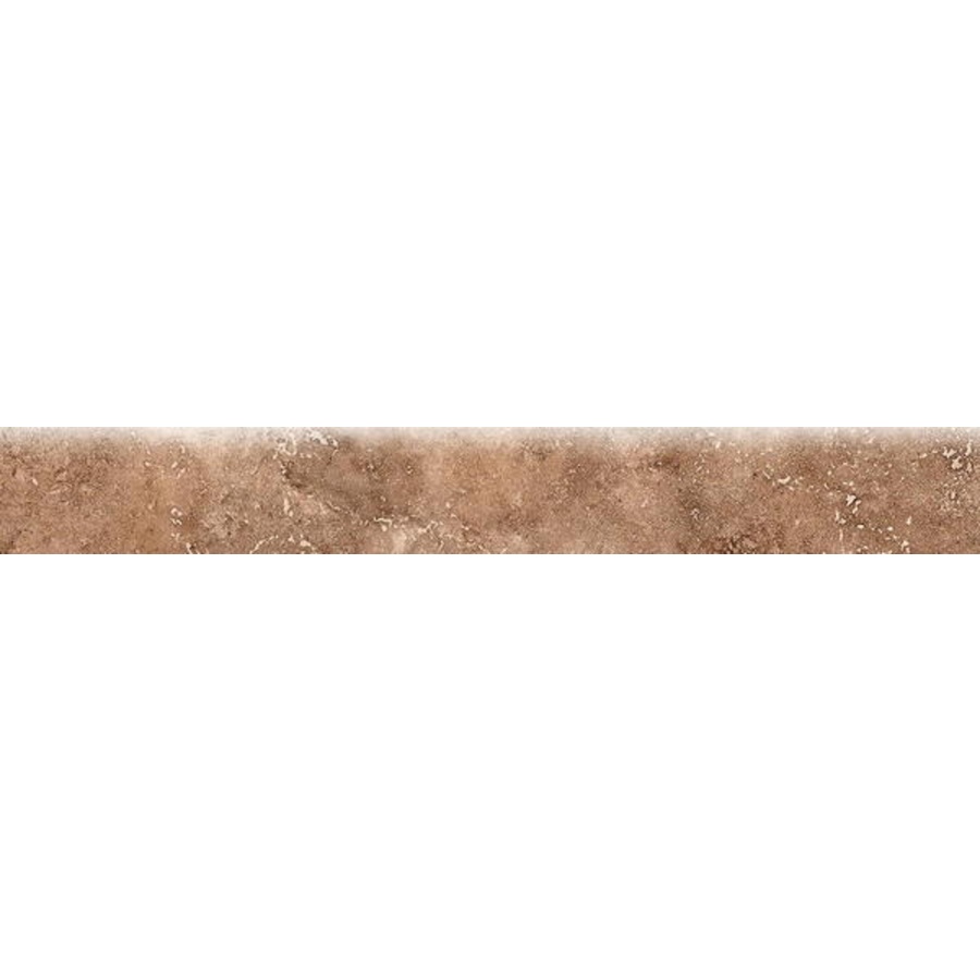 Bedrosians Roma Noce Glazed Porcelain Indoor/Outdoor Bullnose Tile (Common 3 in x 20 in; Actual 2.75 in x 19.75 in)