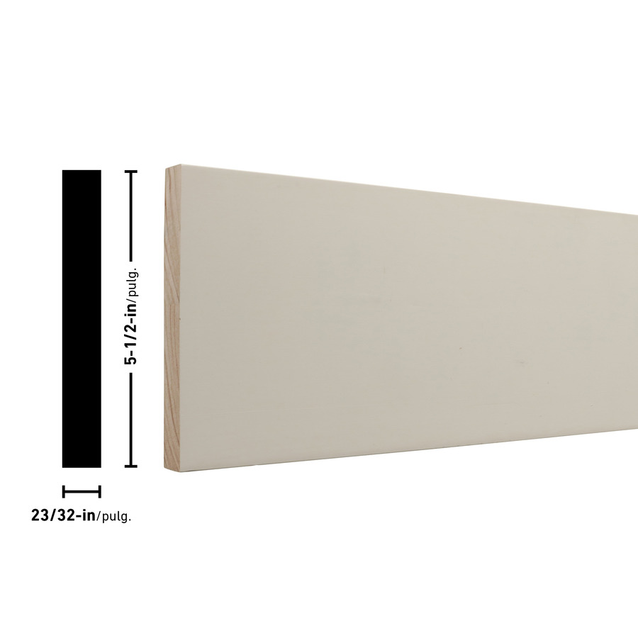 Primed Board (Common 1 in x 6 in x 16 ft; Actual 0.71 in x 5.5 in x 16 ft)