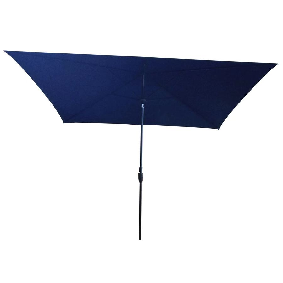 Simplyshadesimplyshade 6 5 Ft Rectangular Navy With Black Aluminum Frame Auto Tilt Market Patio Umbrella Usa38a236rzt Ls Dailymail