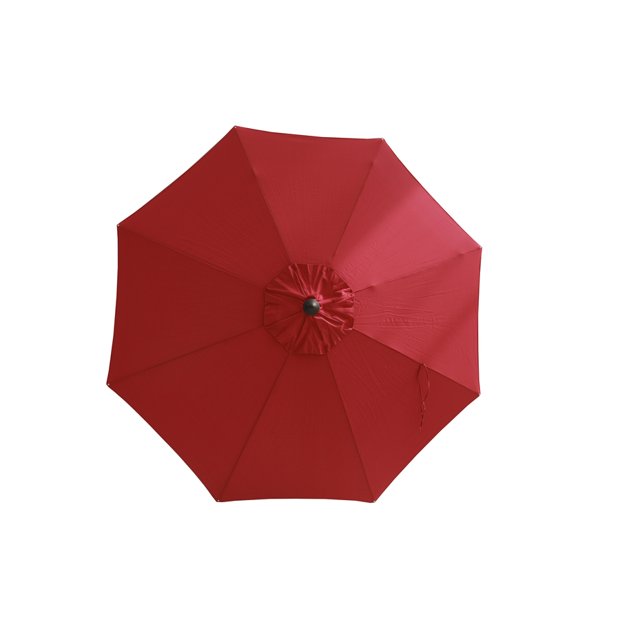 Simplyshadesimplyshade 9 Ft Octagon Red With Dark Brown Aluminum Frame Slide Tilt Market Patio Umbrella Usa38a278mt Ls Red Dailymail